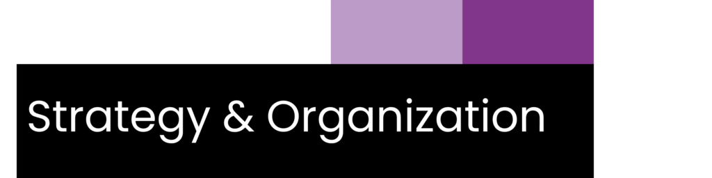 Strategy & Organization